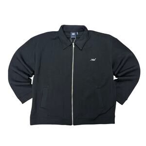 Kith Double Knit Coaches Zip Up Jacket Black L